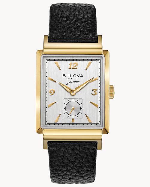 【美品】 Bulova ブローバ フランクシナトラ マイウェイ クォーツ Silver-Tone Dial Leather Strap My Way 97A158 | Bulova